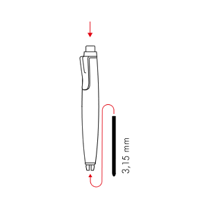 Schimbarea minei - LAMY scribble 3,15 mm
